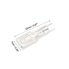 100Pcs 4.8mm Quick Wire Terminals Female Connector with Insulated Sleeve