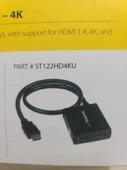 StarTech.com HDMI Splitter 2-Port with USB Power 4K UNIVERSAL KIT