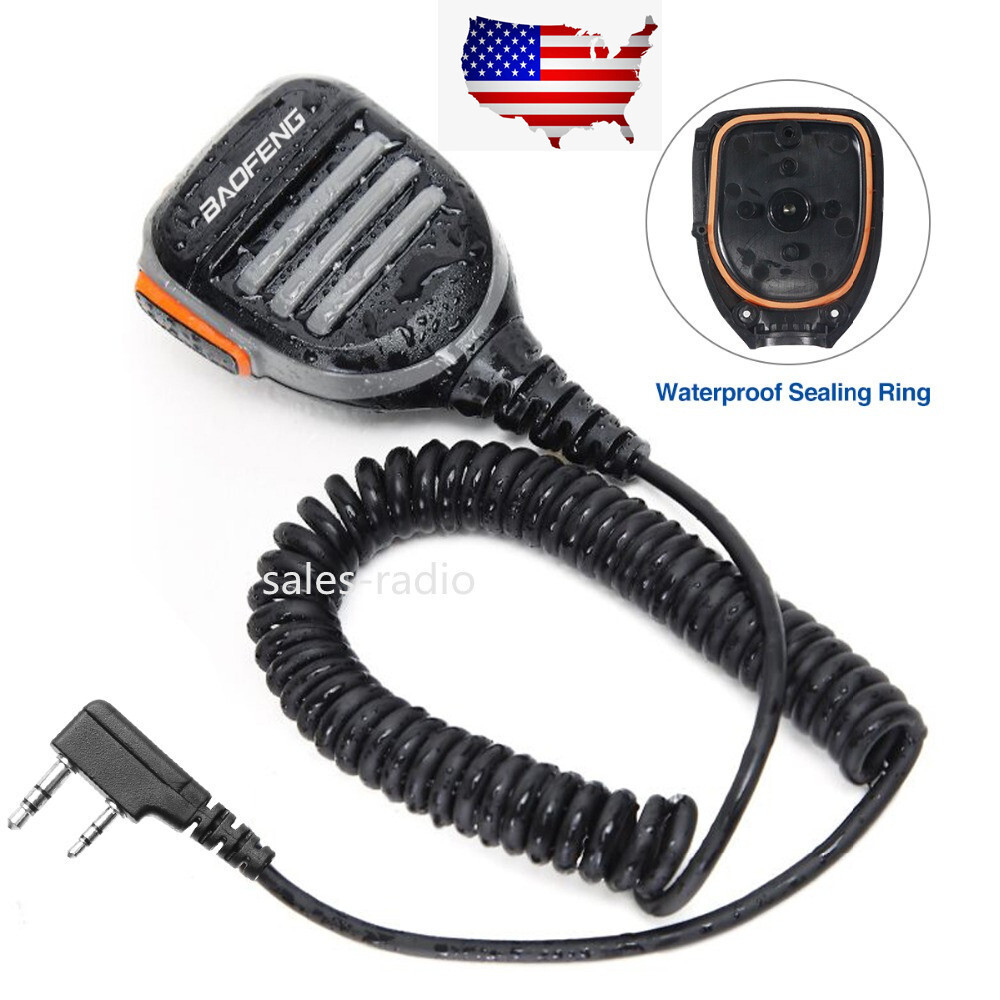 Waterproof Shoulder Speaker Microphones For KENWOOD Baofeng UV-5R BF-888S Radios