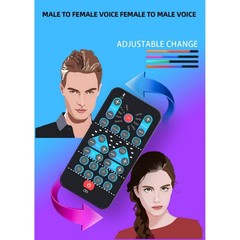 1PCS Handheld Voice Changer Multifunctional Sound Disguiser With 8 Voice Effects