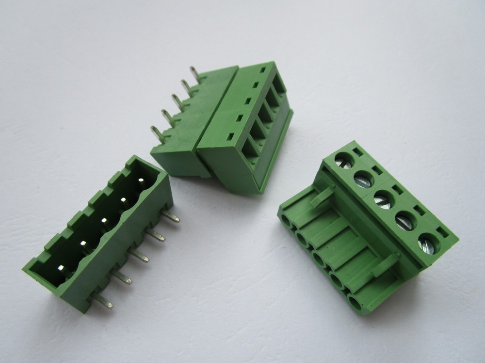 10 pcs Close Angle 5pin 5.08mm Screw Terminal Block Connector Pluggbale Type