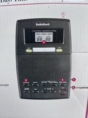Radio Shack 2-Line Digital Answering Machine 43-3802 Graphite