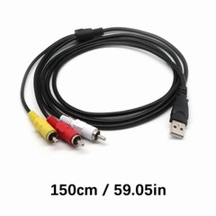USB to RCA Audio Cable, USB 2.0 to 2 RCA Stereo Audio Cable Converter, Nylon …