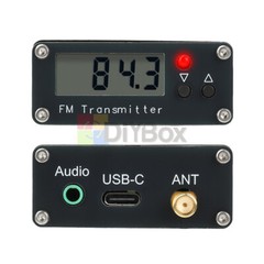 2KM 0.5W FM Transmitter 76M-108Mhz Digital Display Stereo FM Transmitter Type-C