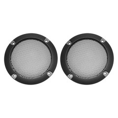 uxcell Speaker Grill Cover 2 Inch Mesh Decorative Circle Subwoofer Black