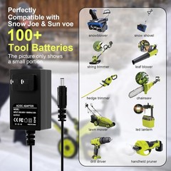 Charger for Snow Joe&24v Lithium Ion Battery,for iBAT24,24VBAT24VBAT-LTE,24VBAT