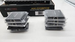 A-NeuVideo ANI-0108POE-b 1×8 POE HDMI Extender 150ft/45m over CAT5e/6 with 8x Rx