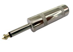 ProCraft Jumbo 1/4″ Shielded Mono Plug. Gold Tip with Nickel Finish. (PC-TJ036)