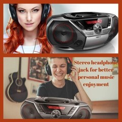 Philips Portable Boombox CD Player Bluetooth FMRadio MP3 Mega Bass Reflex Stereo