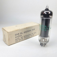 NOS Sylvania 6AQ5A Vacuum Tube (A) 10-69 Military Spec Box Packed Vietnam Era