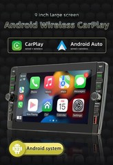 9in Double Din Stereo Car Radio Android 12 For Apple Carplay BT GPS WIFI 1G+32G