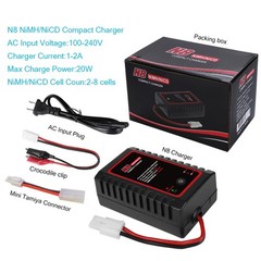 Portable RC Battery Charger for 2.4V-9.6V NiMH/NiCD Battery Pack RC Car Charger