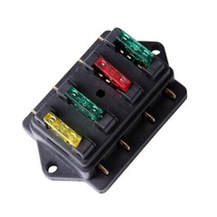 12V 24V Auto Car Power Distribution Blade Fuse Holder Box Block Panel Board 4Way