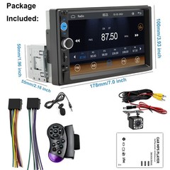 7″ Single 1Din Touch Screen Stereo Bluetooth Radio Car Apple/Android Carplay GPS
