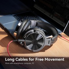 Versatile DJ Headphones with Adjustable Headband & Sound Isolation Features