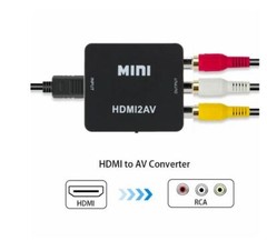 Mini HDMI to AV Adapter Full HD 1080P Video Audio 3 RCA Signal converter HDMI2AV