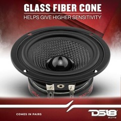 DS18 ZXI-354 3.5″ Full Range Car Audio Speaker Upgrade with Kevlar Cone 120W