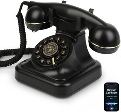Bluetooth Retro Phone with Voice Assistant Compatible with Android & iOS – NEW