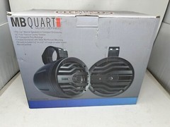 MB Quart NAUTIC 6-1/2″ 2-Way Marine Speakers Pair Black Tower Speakers NT2C-116B