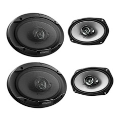 4x Kenwood 6 x 9″ Inches 3-Way 800W pair Car Speakers 1600w total