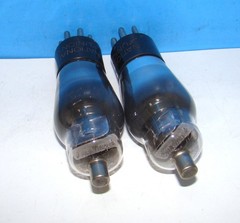 No type 6A7 radio audio amplifier engraved vacuum 2 tubes valves tested ST 6A7G