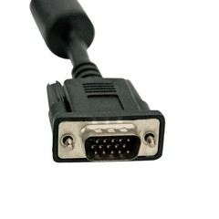 NEW 17ft SVGA 15pin VGA Male Extension Shield Cable Monitor PC TV Cord Black