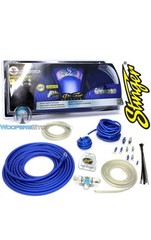 STINGER SHK341 100% OFC COPPER 4 GAUGE 8AWG DUAL WIRE CABLE AMPLIFIER WIRING KIT