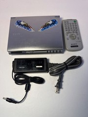 Sony DVP-FX700 Portable CD/DVD Player 7″ LCD Silver Bundle Remote Working