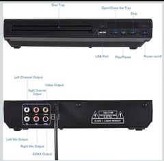 DVD-225 Home DVD Player CD Disc Player Digital Multimedia Player AV Output Mpeg4