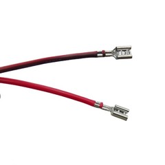 1/4-inch Internal Speaker Cable,amp Cable,19-Inch 19 inches, Black
