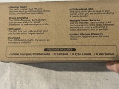 FosPower Emergency Weather Radio (Model A6) NOAA/AM/FM with 19240mWh Port Po