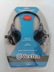 Vextra VX3610 Built-in AM/FM Radio Headphones Head Set Portable Walkman Radio