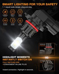 White 9006 LED Front Fog Light Bulbs For BMW 323i 325i 330i M3 Coupe E46 E60