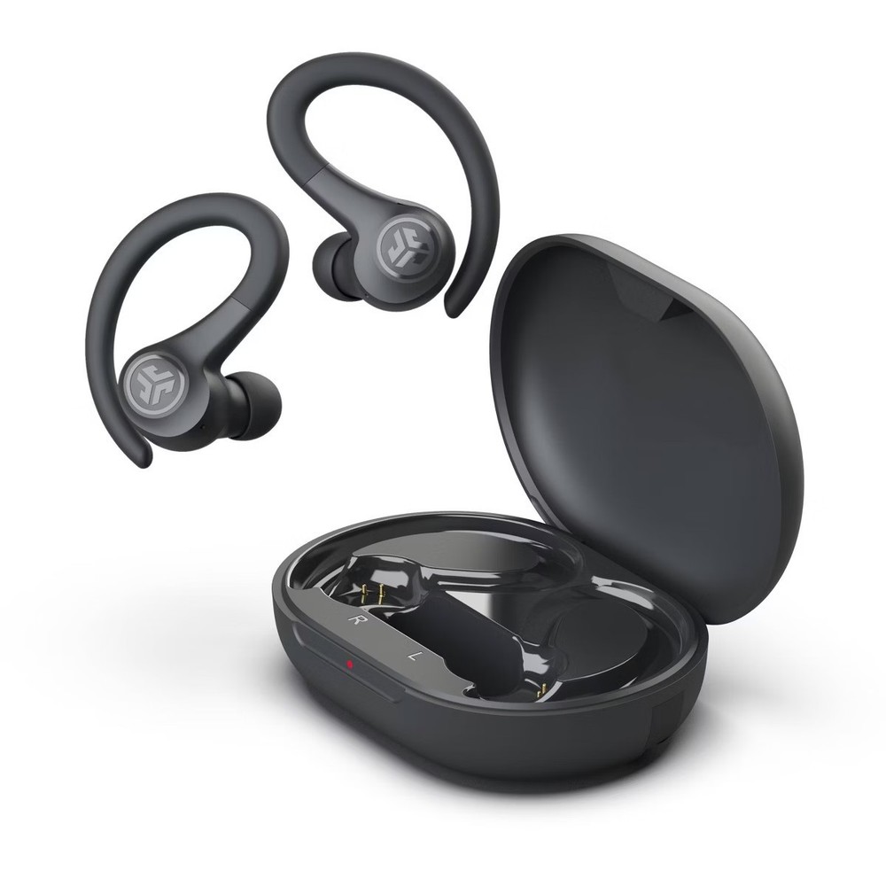 JLab Audio JBuds Air Sport True Wireless BT Earbuds Ear-Hook Black IP66 New NIB