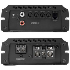 NDA12001 1200W RMS N-Series Class-D Monoblock Amplifier with Remote Bass Knob