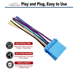 20Pin Car Radio Wiring Harness for Honda 1998-2010 Acura 1999-2008 Aftermarke…
