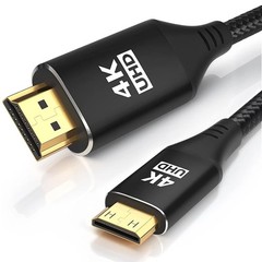 USB C to Mini HDMI Cable 6FT, High Speed 4K Cord Black