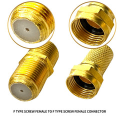 F Type Connector Kit for Coaxial Cable Extension/Repair, 8 Pcs RG6 P