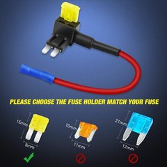 Nilight 10Pack Micro 2 Fuse TAP 12V Car Add a Circuit ATR Blade 20A Fuse Adapter