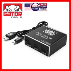 Toslink Optical Fiber Digital Audio Splitter Adapter SPDIF 3-Port 1×3 1-In 3-Out