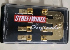 ESOTERIC STREETWIRES FUSE BLOCK 24K GOLD PLATED OVER SOLID BRASS USA