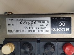Sony TA-F55 Receiver(None-Working) and Sony ST-J55 AM/FM Tuner(working Good)