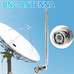 For Mobile Radio 2pcs VHF/UHF/AM/FM 7 Sections BNC Connector Telescopic Antenna