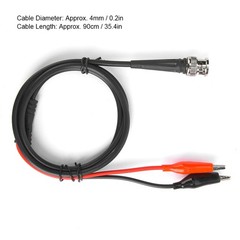 ♡ 90cm 50Ω BNC Clip Coaxial Cable Function Signal Generator Testing Line