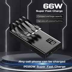 Power Bank Super Fast Charging Large Capacity Portable LED Light for Cell Phone