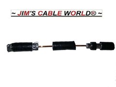 JIMS CABLE WORLD 6 Inch 1 Ft 2 Ft 3 Ft 4 Ft 5 Ft 6 Foot HD RG6 75Ω Coaxial Cable