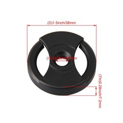 Black 7 Inch 45 RPM ABS Vinyl Record CentreHole Adapter Turntables Player