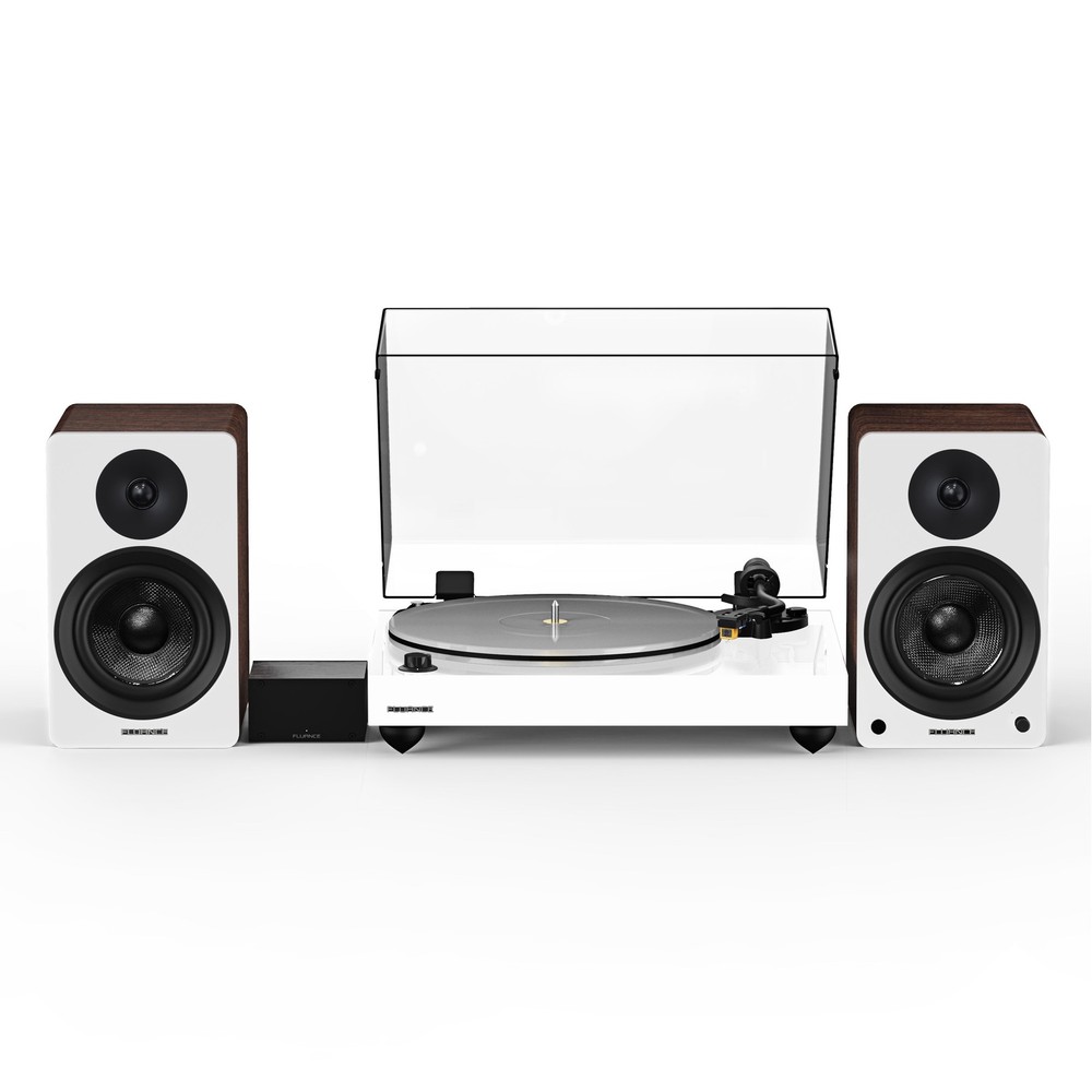 Fluance RT85N Vinyl Turntable, PA10 Preamp, Ai41 Powered 5″ Bookshelf Speakers