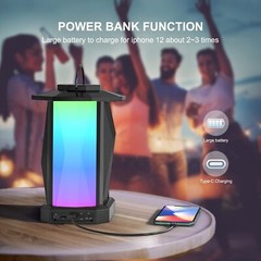 Outdoor Bluetooth Speakers, 50W Loud Wireless Waterproof Lantern Speaker