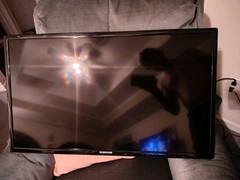 Black Samsung 32 In Model HG32NA477PF NOT smart TV No Remote Yes HDMI Hookups